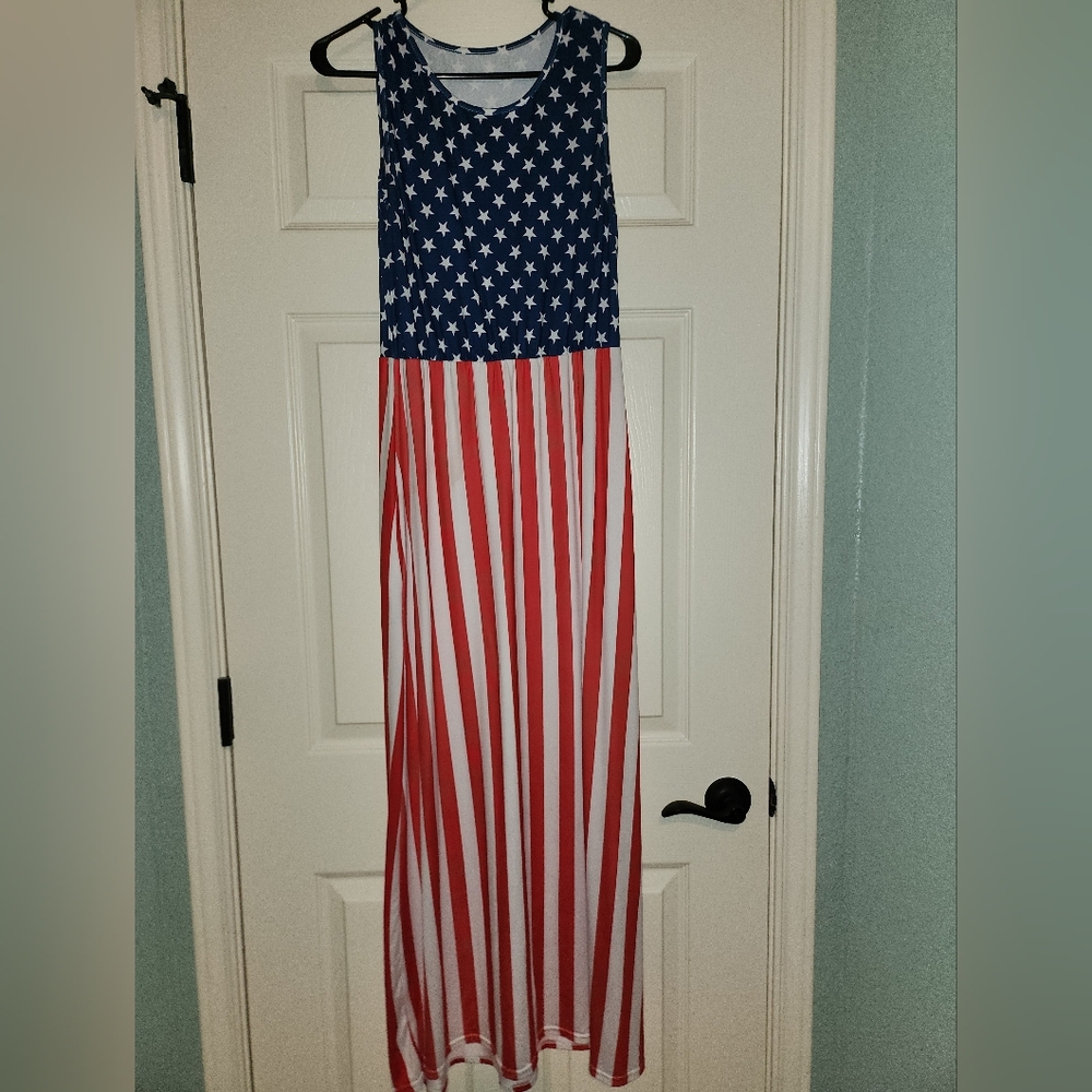 Patriotic Stars and Stripes Women's Dress